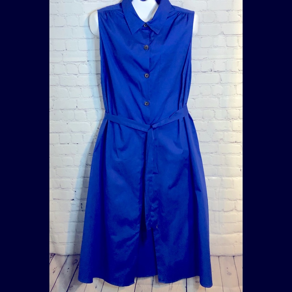 AVA & & VIV - Long Sleeveless Shirt Dress - Sz 2X